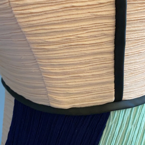 Maeve sheath dress with color blocking and ruching detail. From Anthropologie - Picture 5 of 5